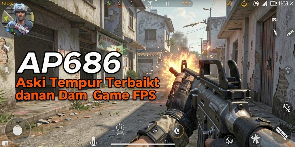 Screenshot gameplay menunjukkan aksi tembak-menembak yang intens.