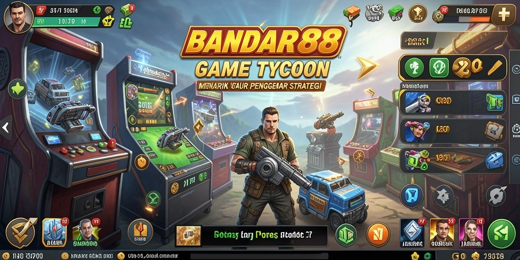 Tampilan gameplay BANDAR88 menampilkan strategi pengelolaan bisnis yang seru.