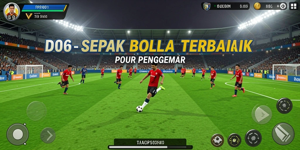 Tampilan gameplay <strong>D06</strong> yang mendebarkan dalam dunia sepak bola.