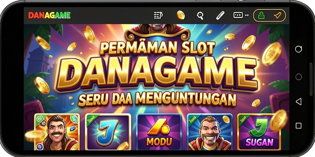 Tampilan gameplay menarik dari DANAGAME yang penuh warna.