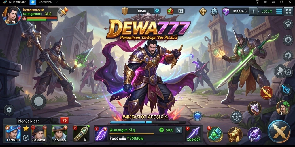 Tampilan gameplay seru dari DEWA777 yang mengujicoba strategi SLG.