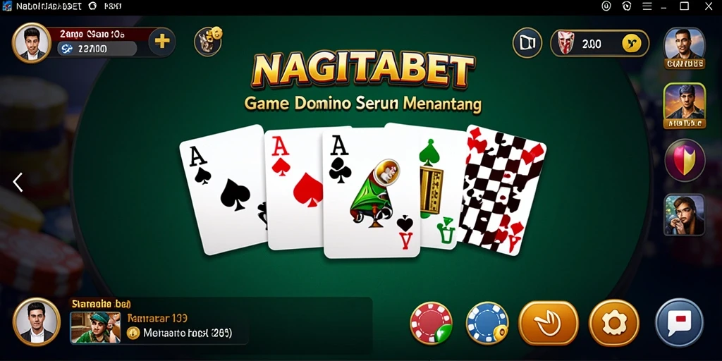 Screenshot gameplay NAGITABET menampilkan keseruan bermain Domino.