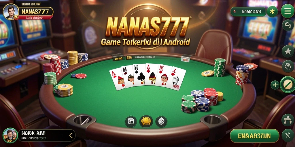 Tampilan gameplay seru dalam NANAS777 dengan aksi poker yang intens.