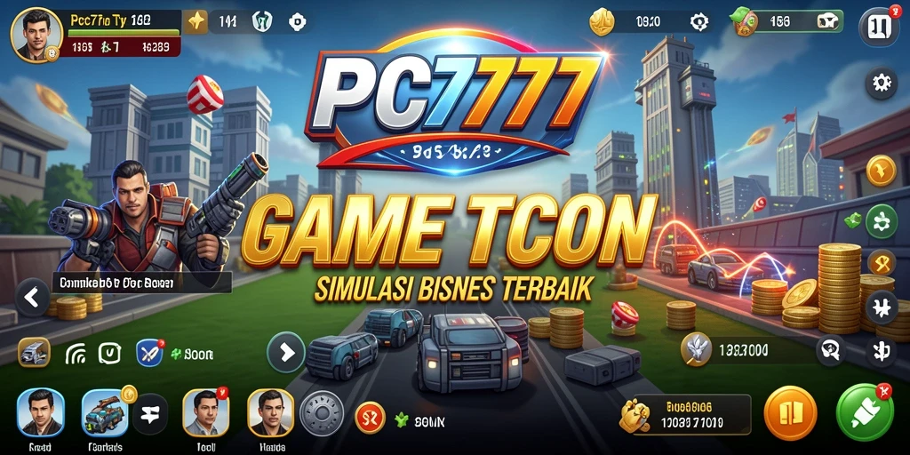 Tampilan gameplay <strong>PC777</strong> saat membangun imperium bisnis Tycoon.