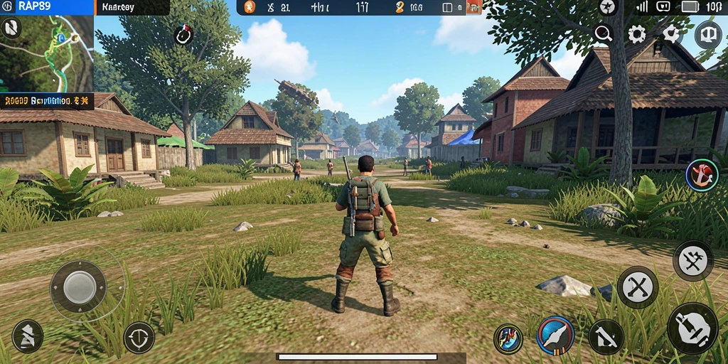 Screenshot menunjukkan momen menarik dalam gameplay RAP89 di dunia simulasi.
