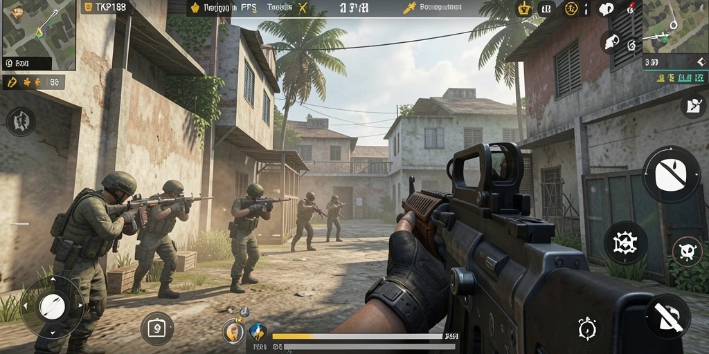 Tangkapan layar dari gameplay intens di TKP188.