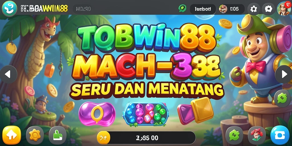 Gameplay Match-3 yang seru dan menantang di TOBAWIN88.